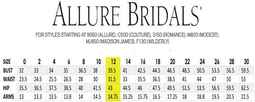 radiant_bride_allure_bridals_size_chart