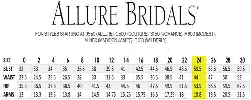 radiant_bride_allure_bridals_size_chart