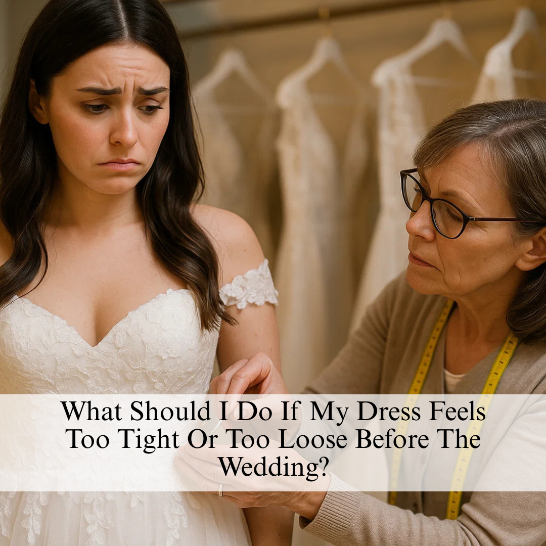 What Should I Do If My Dress Feels Too Tight Or Too Loose Before The Wedding? Image