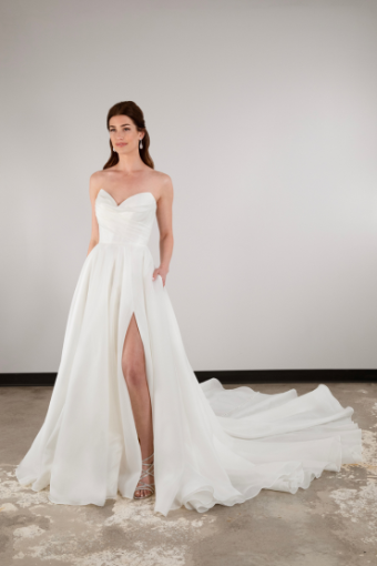 Essense of Australia Style #D3941 #2 default (IV-IV) IVORY LUXE ORGANZA OVER IVORY GOWN thumbnail