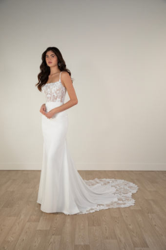 Stella York Style #7868 #0 default (IV-PI) IVORY LACE OVER PURE IVORY GOWN thumbnail