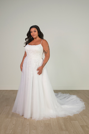 Stella York Style #SY8105 #3 (IV-BC) Ivory Lace and Tulle over Biscotti Gown thumbnail