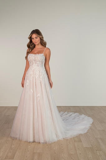 Stella York Style #SY8105 #0 default (IV-BC) Ivory Lace and Tulle over Biscotti Gown thumbnail