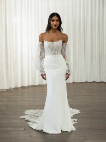 Madi Lane Style #Tamra - ML24655 unlined bodice #0 default Ivory thumbnail