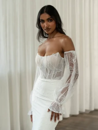 Madi Lane Style #Tamra - ML24655 unlined bodice #2 default Ivory thumbnail