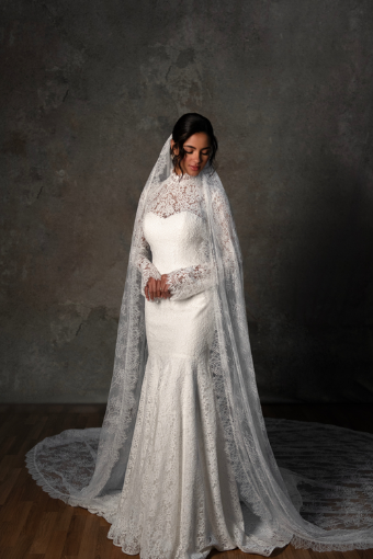 Essense of Australia Style #D4455 #2 default (IV-IV) Ivory Lace and Tulle over Ivory Gown thumbnail