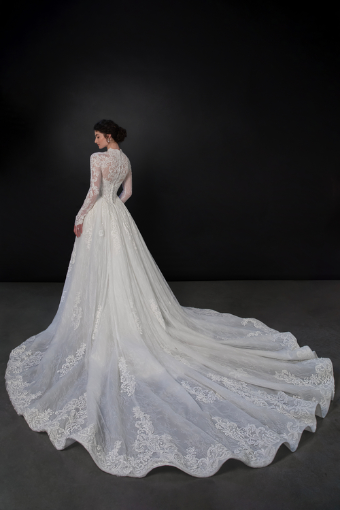 Martina Liana Style #ML1995 #1 (IV-IV) IVORY LACE AND TULLE OVER IVORY GOWN W IVORY OVERSKIRT thumbnail