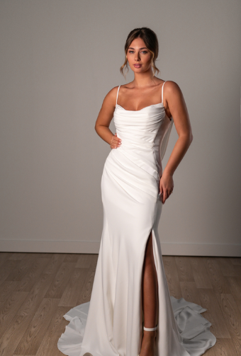 Stella York Style #SY8224 #2 default (PI-PL) PURE IVORY GOWN W PORCELAIN TULLE INNER BACK BODICE ONLY thumbnail