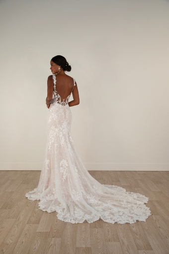 Stella York Style #7941+ #1 (IVIV-PL) IVORY LACE OVER IVORY GOWN W PORCELAIN TULLE ILLUSION thumbnail