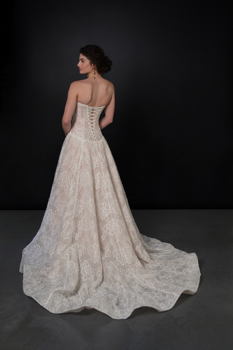 Martina Liana Style #ML1963 - tie up/glitter tulle #1 (IV-BC) Ivory Lace and Tulle over Biscotti Gown thumbnail