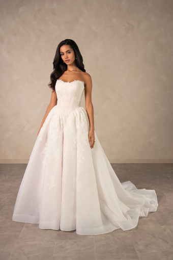 Essense of Australia Style #D4573 #0 default (IV-IV) Ivory Lace and Tulle over Ivory Gown thumbnail