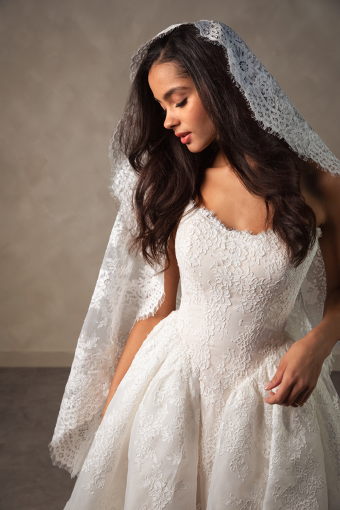 Essense of Australia Style #D4573 #2 default (IV-IV) Ivory Lace and Tulle over Ivory Gown thumbnail