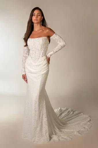 Martina Liana Style #ML2076 #2 (IV-IV) Ivory Lace and Tulle over Ivory Gown thumbnail
