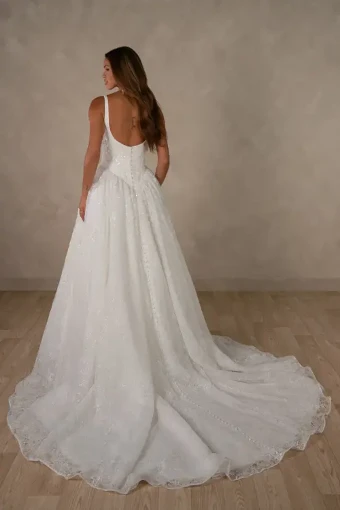 Essense of Australia Style #D4634 #1 (IV-IV) Ivory Lace and Tulle over Ivory Gown thumbnail