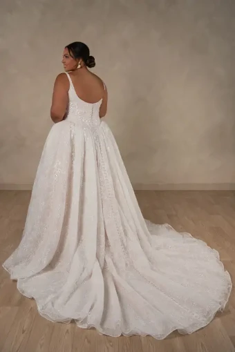 Essense of Australia Style #D4634 #3 default (IV-IV) Ivory Lace and Tulle over Ivory Gown thumbnail